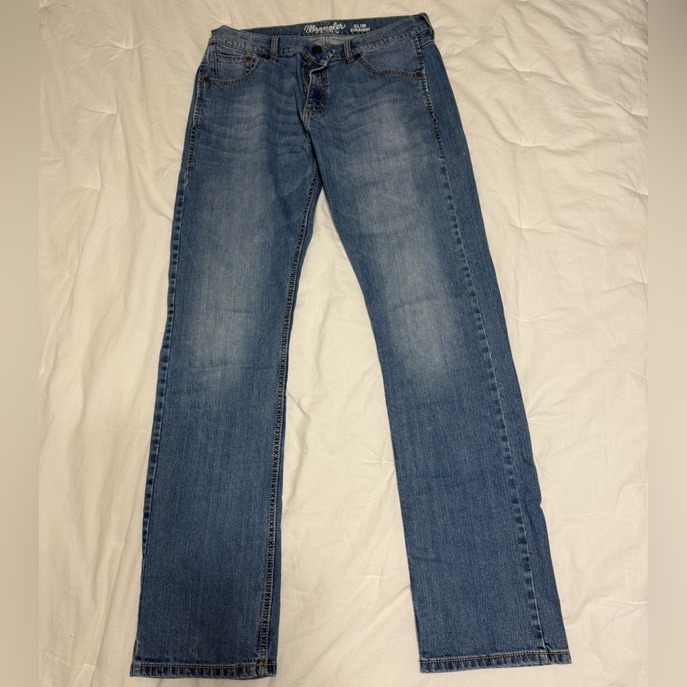 Wrangler Men's Straight Blue Jeans